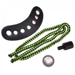 Elongngoài trời 470012 cổ tay sling màu xanh lá cây da kim loại gromet bắn cung hợp chất cung cấp thiết bị bắn súng