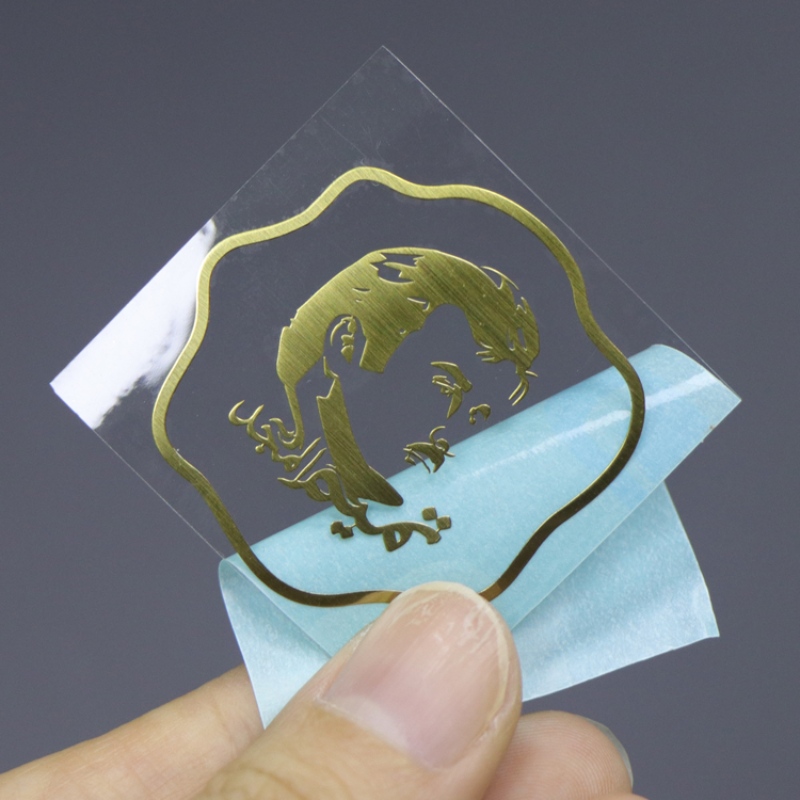 Tùy chỉnh mỏng tự dính Electroform Metal Foil Niken Sticker Sản phẩm Metalic 3D Logo Sticker cho điện thoại di động