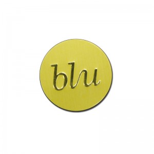 Nhãn hiệu chainước hoanhôm khắc vàng