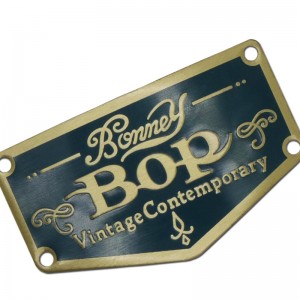 Phần cứng Yongfu Tùy chỉnh đồng thau Tên trống Axit khắc Tấm tên đồng