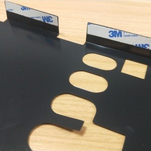 Tấm cáchnhiệt PC màu đen 0,5mm, dễ gập và hình thành tấm mylar, pin cáchnhiệt chống cháy màn hình lụa