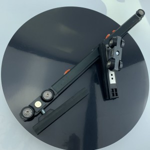 Bộ đệm thủy lực hai cửa liên kết phụ kiện khung hẹp thiết kế con lăn