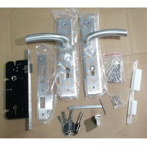 6003 Tay cầm cửa dài bằng thép không gỉ bộ, khóa thế chấp hiện đại
