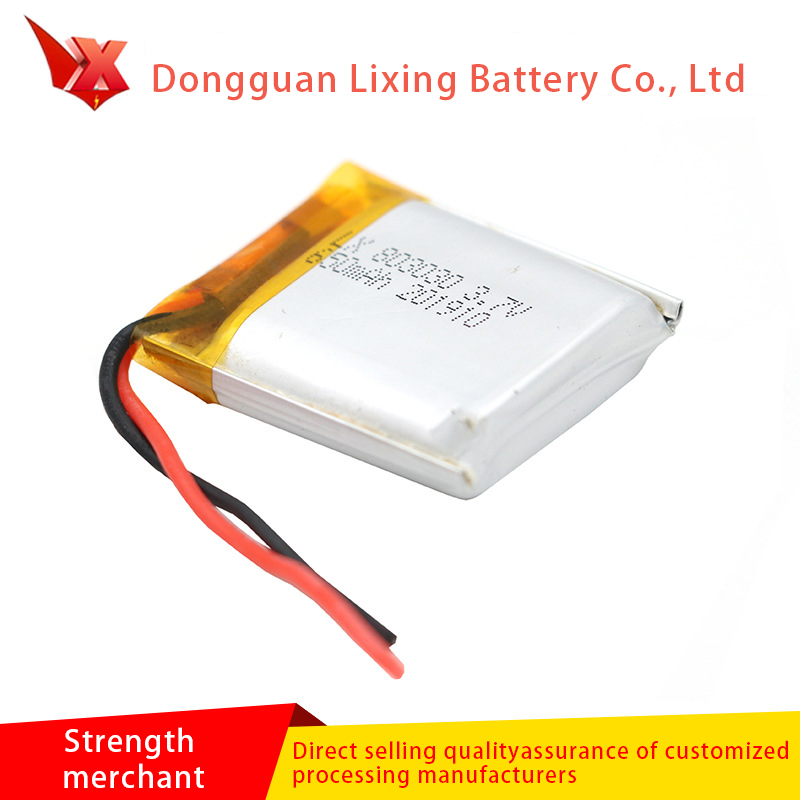 Nhà sản xuất cung cấp pin lithium siêu mỏng 803030-650MAH 3.7V, pin đặc biệt cho các sản phẩm Walkman vàngười lớn