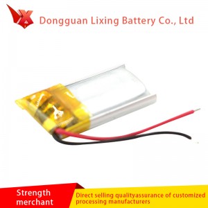 Nhà sản xuất cung cấp pin polymer ion lithium ion mềm 401220-3.7V và pin tùy chỉnh 60mAh cho tainghe Bluetooth