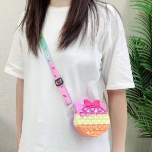 Túi đeo vai đồ chơi Bubble Fidget, Túi xách Silicone Pop Bubble Fidget