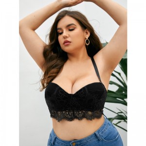 Thiết kế mới Ren Bra Set Thêu Người phụnữ gợi cảm Cộng với Kích thước Thu thập Shaping Quần lót Quần lót