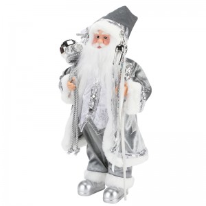 45 ~ 62cm Giáng sinh đứng Santa Claus Trang trí trang trí Bức tượng Bộ sưu tập Vải Holiday Lễ hội Xmas Plush Item