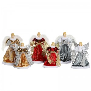 23 ~ 40cm Giáng sinh Đồ trang trí thiên thần Trang trí Cây Top Figurines Bộ sưu tập Búp bê Xmas Lễ hội Xmas Holiday Christmas Series