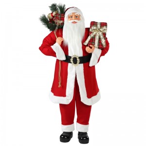 30 ~ 110cm Giáng sinh đứng santa claus trang trí trang trí lễ hội kỳnghỉ bức tượng tập thể truyền thống xmas isplay