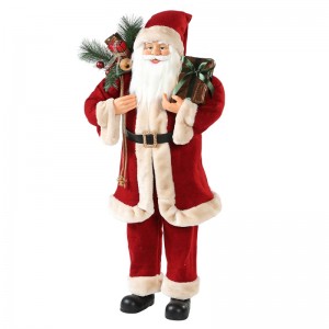 30 ~ 110cm Giáng sinh santa claus với túi quà tặng trang trí trang trí lễ hội kỳnghỉ bộ sưu tập bức tượng Xmas truyền thống