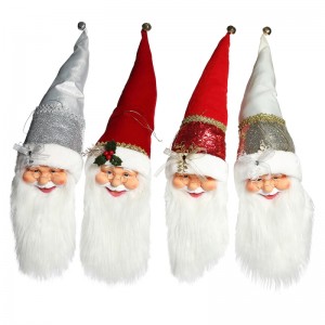 20 ~ 70cm Giáng sinh Santa Claus Trang trí đầu Trang trí Cây Treo Bức tượng Bộ sưu tập Búp bê Mặt dâynhỏ Xmas truyền thống
