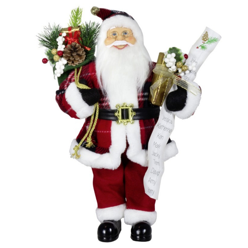 Trang trí Giáng sinh 80 cm Santa Claus Túi quà tặng Tên Danh sách Thôngnón Cây cảnh Trang trí Xmas Đồ chơi cho gia đình Navidad Holiday Party Hiển thị