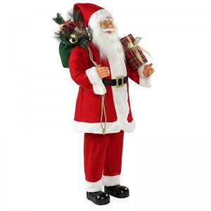 30 ~ 110cm Giáng sinh đứng santa claus với túi quà tặng trang trí trang trí bộ sưu tập bức tượng truyền thống Xmas Series