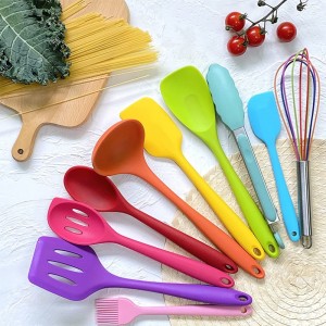 Spatula silicon, bộ dụng cụ silicon bếp, dụng cụnấu ăn không dính