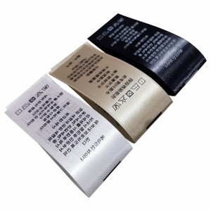 Nhãn may mặc thắt lưng cho quần áonhẹ và sản phẩm của trẻ em