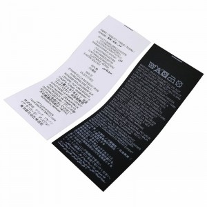 Nhãn may mặc thắt lưng cho quần áonhẹ và sản phẩm của trẻ em