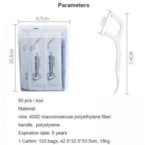 50 Chọn Nhãn riêng Chất lượng cao Hộp xỉa răng Hộp đựng thức vệ sinh bằng miệng Bao bì Cánhân Đóng gói Tăm xỉa răng