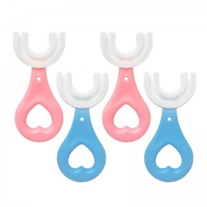 Cung cấpnhà máy, bàn chải đánh răng bằng tay cho trẻ em, bàn chải chăm sóc răng miệng bằng silicon, làm sạch răng cho bé