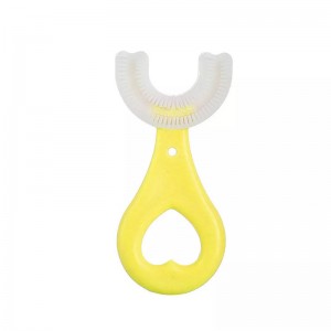 Cung cấpnhà máy, bàn chải đánh răng bằng tay cho trẻ em, bàn chải chăm sóc răng miệng bằng silicon, làm sạch răng cho bé