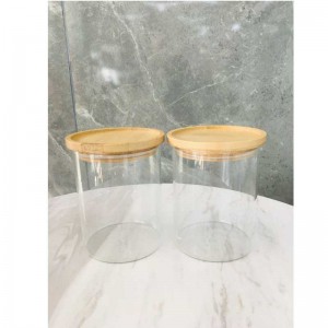 Chất lượng tốtnhất Clear Glass Kitchen lưu trữ Canister Jar Set