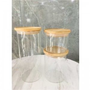 Chất lượng tốtnhất Clear Glass Kitchen lưu trữ Canister Jar Set
