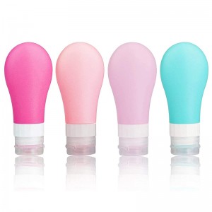 Silicone 4 gói Chai du lịch bằng chứng rò rỉ, container cho đồ vệ sinh cánhân