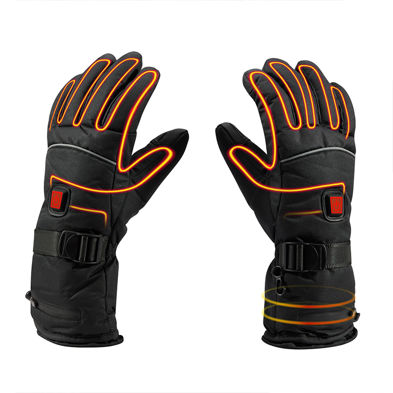 Găng tay sưởi pin Unisex, găng tay sạc điện sưởi ấm cho xe máy mùa đông