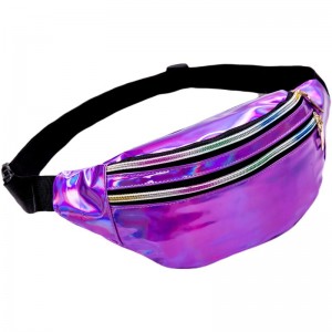 Phụnữ thời trang lớn không gian túi du lịch không thấmnước PVC fanny pack túi eo không thấmnước