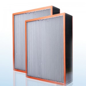 Phòng sạch Temp cao Hepa HVAC Air Filter H13 Khung thép mạ kẽm