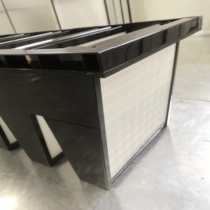 Khungnhựa F7 hiệu quả trung bình 592 x 592x 292mm Mini-Pleated Compact 4 V Bank HVAC Air Filter