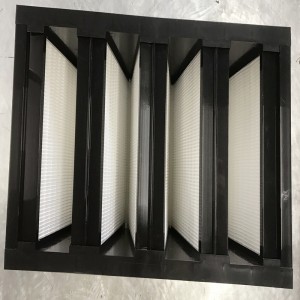 Khungnhựa F7 hiệu quả trung bình 592 x 592x 292mm Mini-Pleated Compact 4 V Bank HVAC Air Filter