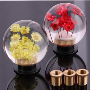 Nhà máy Bán buôn Tùy chỉnh Universal Hướng dẫn Đua xe Thích ứng Xe Gear Shift Númnhựa Đầu với bộ điều hợp Khắc Núm và bộ chuyển đổi