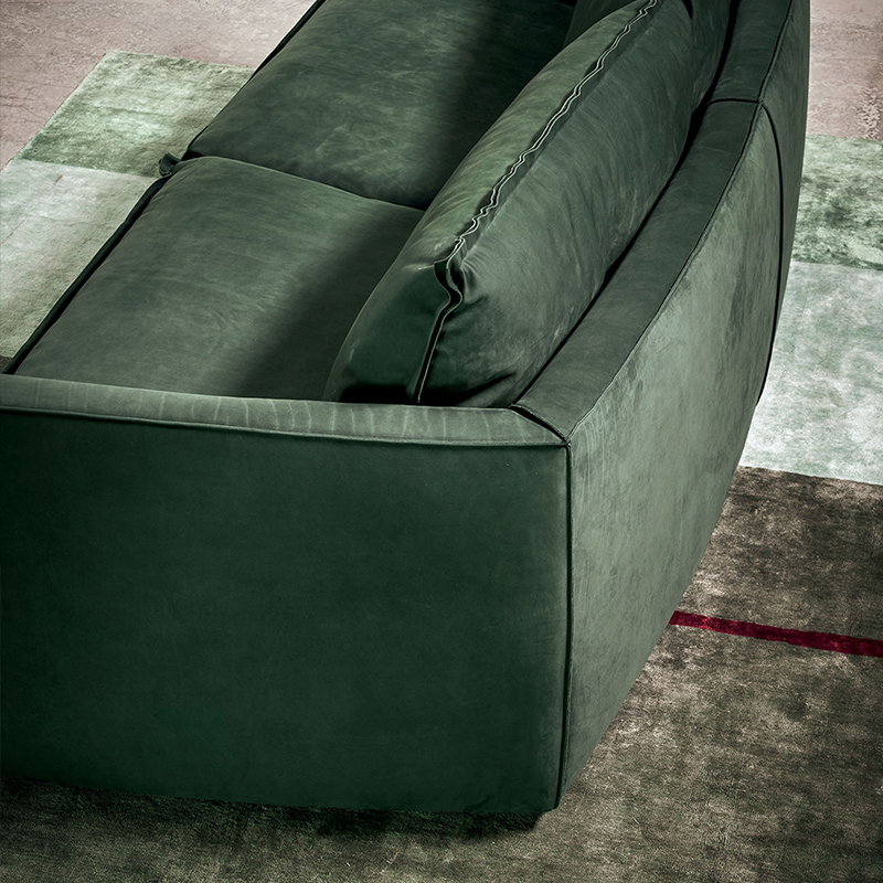 Thiết kế của Ý Baxter Bộ sofa da sang trọng hiện đại cho phòng khách