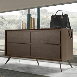 Chất lượng cao scandinavia phong cách đồ gỗ tủ gỗ gỗ óc chó rắn bệ bên cạnh giường phụ buffet