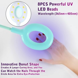 M&r 102 Đèn móng LED không dây&16W Đèn huỳnh quang