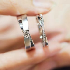 Sterling Silver 925/18K/14K/10K Vàng với Moissanite/REAnd Diamondnhẫn đính hôn