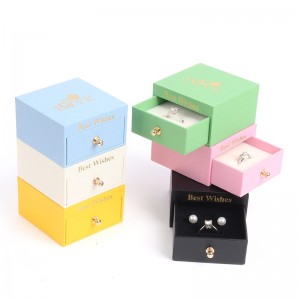 Hộp đồ trang sức Macaron Hộp trang sức mới Hộpnhẫn Bấm tai Hộp cổ áo Vòng cổ Hộp đồ trang sức Hộp quà tặng Hộp quà tặng