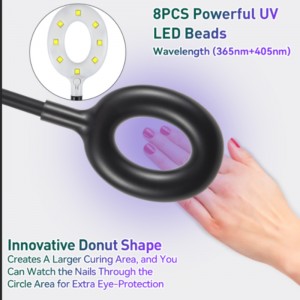 M&r 102A Đèn móng LED không dây&16W Đèn huỳnh quang