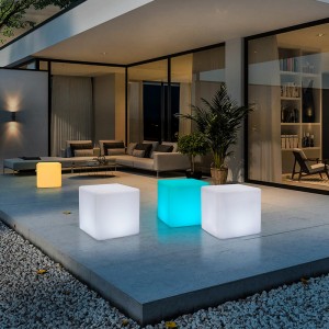 LED phát sáng Cube Light Sáng tạongoài trời Phân chốngnước KTV Square Ghế Thanh Thanh Chuồng