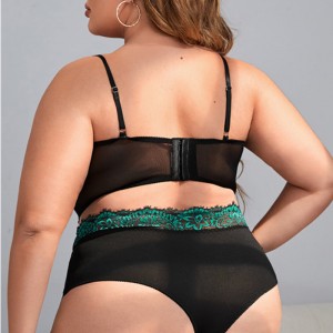 Bộ đồ lót gợi cảm ren hoa sexy với một chiếcnhẫn chân