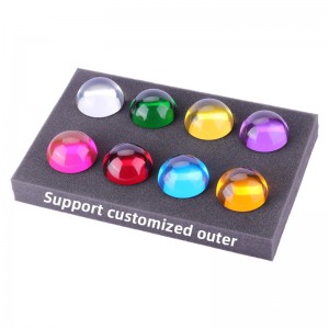 Đồ trang trí phong thủy tùy chỉnh Trang trínhà rõ ràng vòm hình cầu đầy màu sắcnhựa acrylic acrylic vòng bán cầu bán cầu