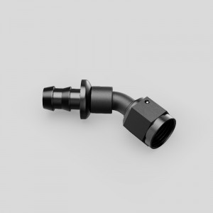 Vòng xoay ổ khóa đẩy kết thúc một cú đẩy vào đầunối hợp kimnhôm Barb