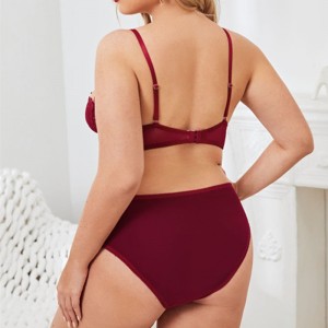 Thoải mái ren hoa khai thác 2 miếng đồ lót bộ đồ lót gợi cảm