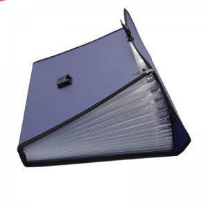 Mở rộng thư mục A4 Kích thước chữ PP Nhựa 13 Pockets Multi Pocket Netbore có thể mở rộng Tệp
