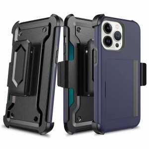 Thích hợp cho hộp điện thoại di động Apple iPhone13Pro, với hộp đựng điện thoại di động thiết kế thẻ tích hợp