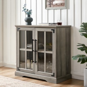 Nhà bếp ăn phòng khách tủ lưu trữ tự chọn, 32 inch, 2 cửa kệ đôi, phong cách hiện đại