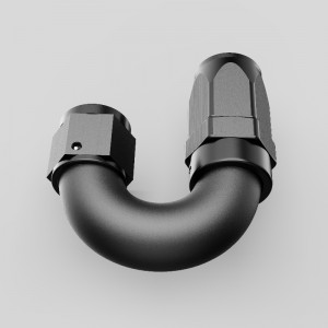 Nhôm 180 độ một mảnh xoay đầu xoay cuối AN4 AN6 AN8 AN10 Phụ kiện