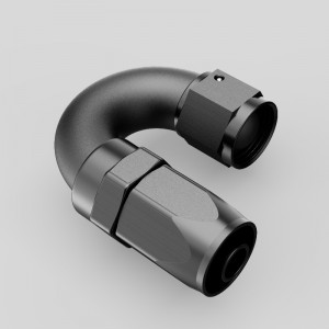 Nhôm 180 độ một mảnh xoay đầu xoay cuối AN4 AN6 AN8 AN10 Phụ kiện