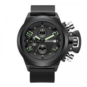 Baogela Chronograph Watch Top Thương hiệu sang trọng Silicone Quartz Đồng hồ đeo tay Quân đội thể thao chongười đàn ông 1606 Màu xanh lá cây